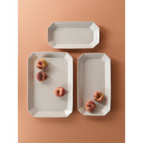 Rvolution Hand-Glazed Ceramic Long Platters (Set of 3)