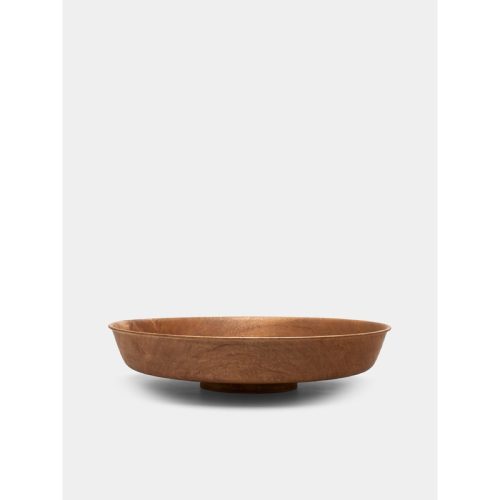 Wood Rolled-Edge Salad Bowl