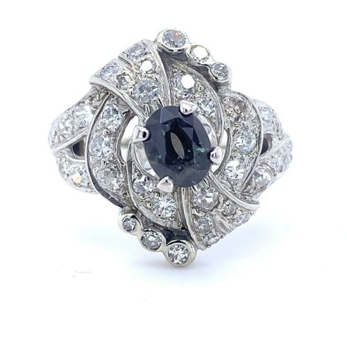 14k Gold 1.38 Carat Genuine Natural Alexandrite Ring with GI Report (#J5192)