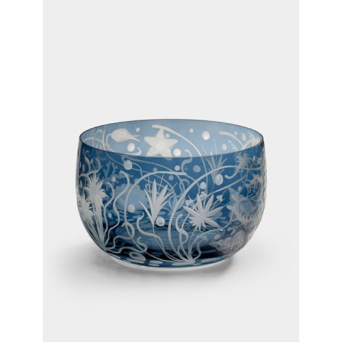 Atlantis Hand-Engraved Crystal Small Bowl