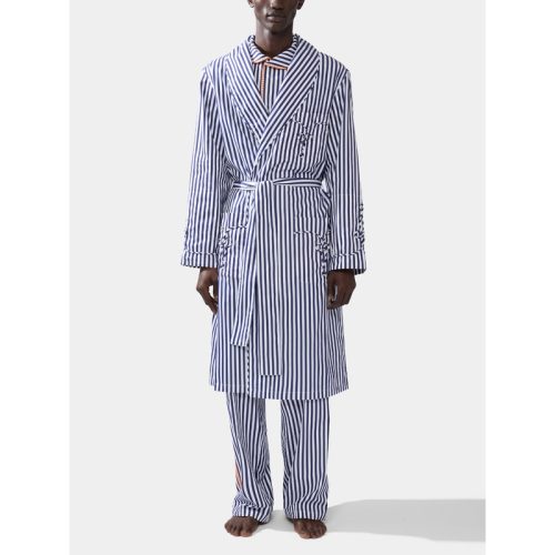 Frogging Hand-Embroidered Cotton Robe
