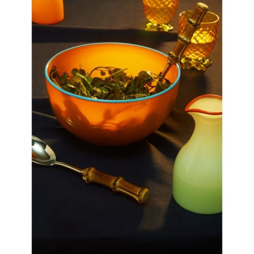 Hand-Blown Glass Large Serving Bowl