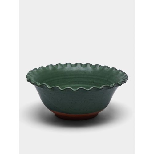 Hand-Glazed Ceramic Large Serving Bowl