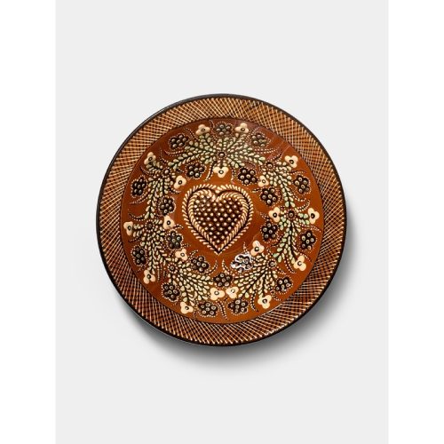 Hearts Hand-Painted Ceramic Serving Bowl
