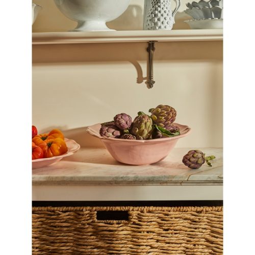 Louis XV Campagne Hand-Glazed Ceramic Serving Bowl