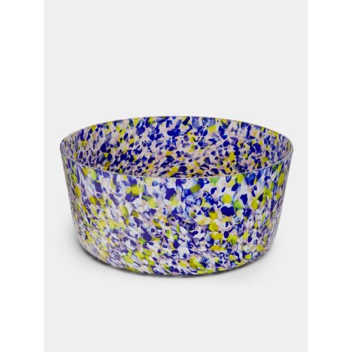 Macchia su Macchia Hand-Blown Murano Glass Large Bowl