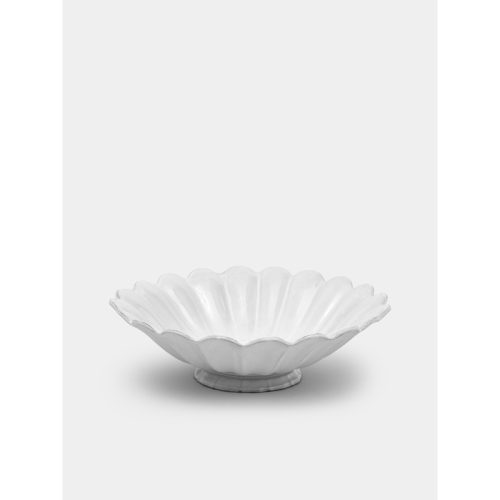 Marguerite Hand-Glazed Ceramic Large Fruit Bowl