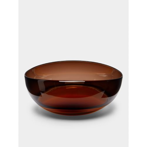 Oval Encalmo Hand-Blown Glass Bowl