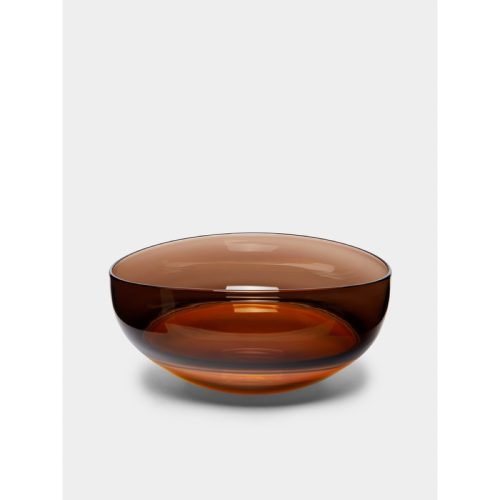 Oval Encalmo Hand-Blown Glass Small Bowl