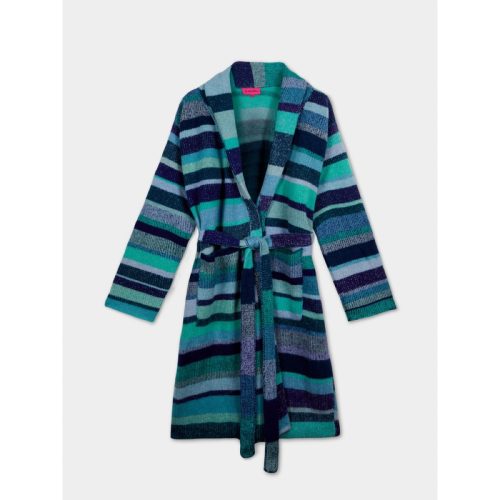 Stripe Super Soft Cashmere Robe (Small)