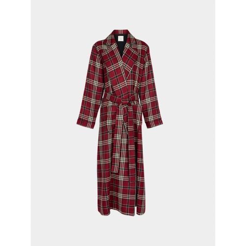 Wool Check Robe | Size: M