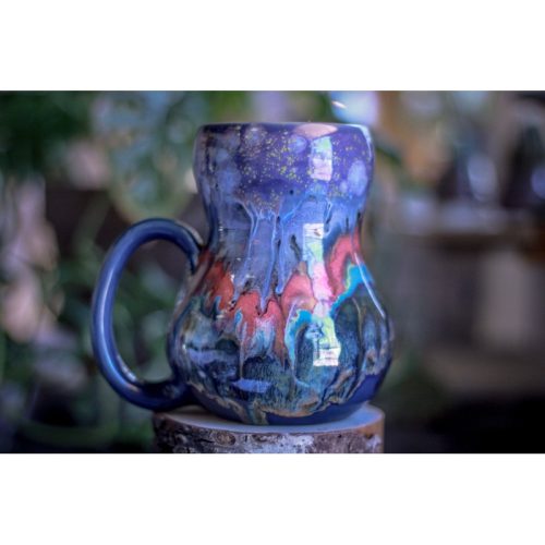 19-A Rocky Mountain Twilight Gourd Mug, 26 oz.