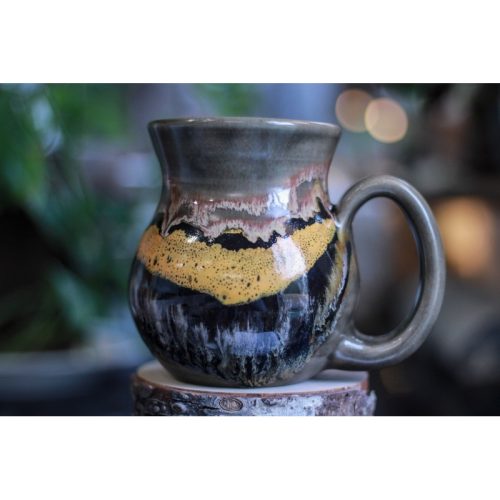 25-C Bumblebee Jasper Flared Mug, 20 oz.
