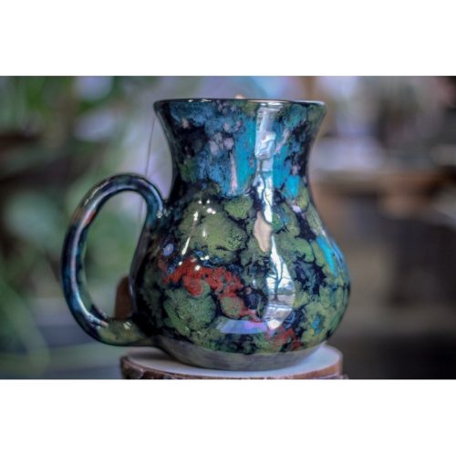 28-B Chrysocolla Flared Notched Mug, 21 oz.