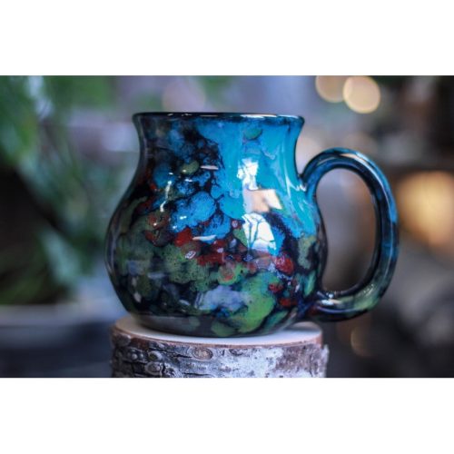 29-B Chrysocolla Barely Flared Mug, 23 oz.