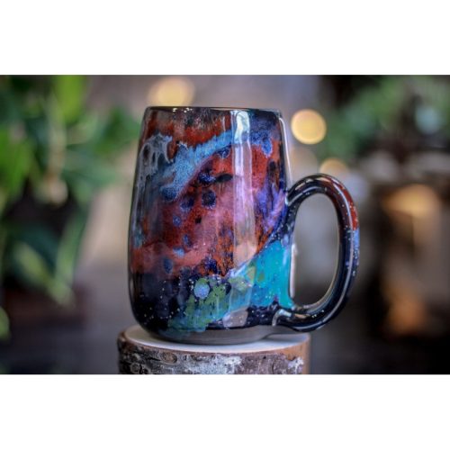 33-A Rainbow Stellar Notched Mug, 24 oz.