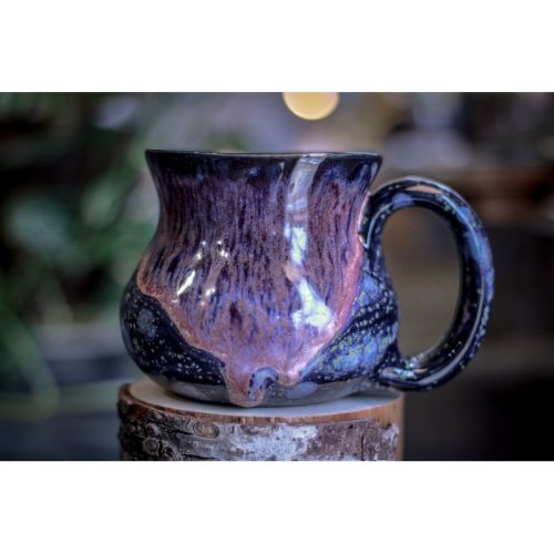 33-D Cosmic Midnight Bliss Flared Mug, 18 oz.