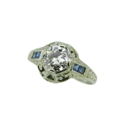 Art Deco 3/4 Carat Diamond Ring .73ct (#J2603)