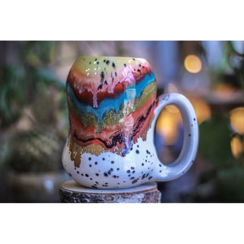 01-B Desert Rainbow Gourd Mug, 26 oz.
