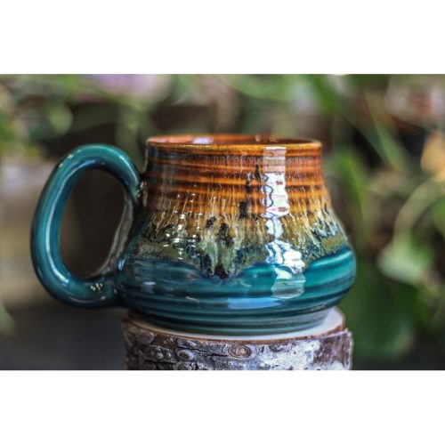 011-D Molten Cheetah Textured Mug, 20 oz.