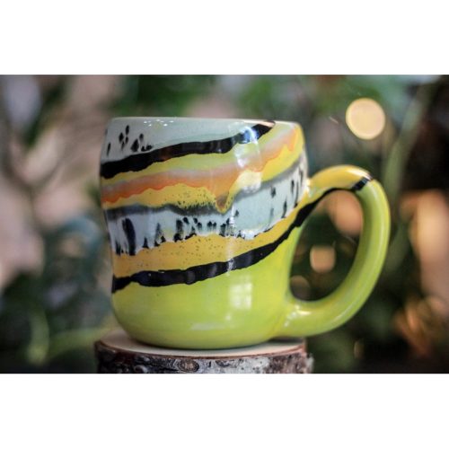 03-F Bumblebee Jasper Variation Mug, 23 oz.