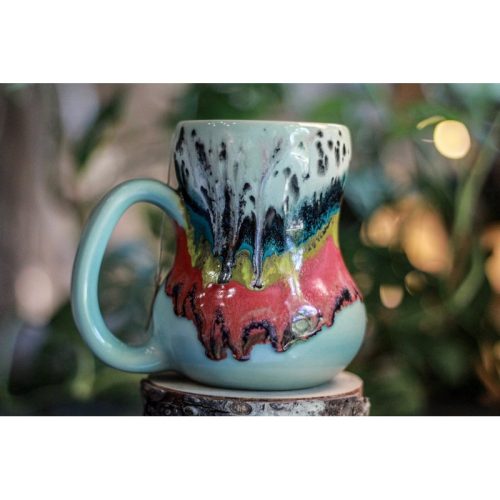 05-C Rainbow Grotto Notched Mug, 20 oz.
