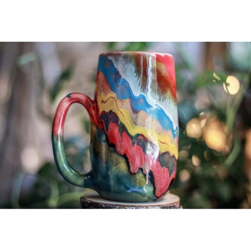 07-E Crazy Rainbow Mug, 28 oz.
