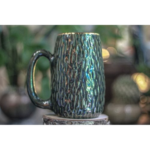 08-D PROTOTYPE Notched Textured Mug, 21 oz.