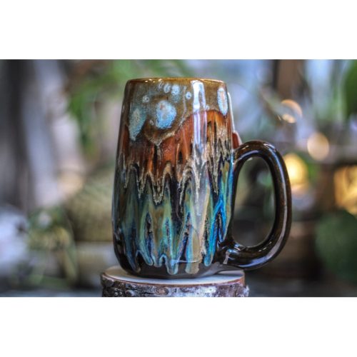 11-B Desert Oasis Crystal Notched Mug, 22 oz.