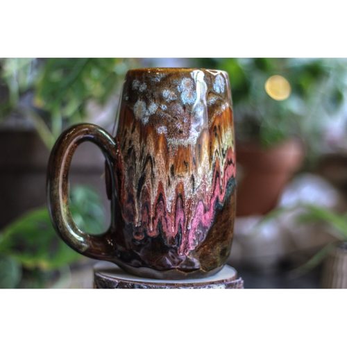 11-B Desert Oasis Crystal Notched Mug, 24 oz.