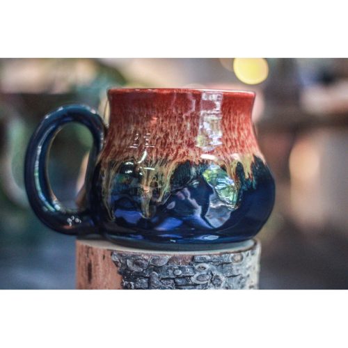13-D Lava Falls Barely Flared Notched Acorn Mug, 20 oz.