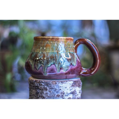 15-D Molten Tourquoise Squat Acorn Mug, 20 oz.