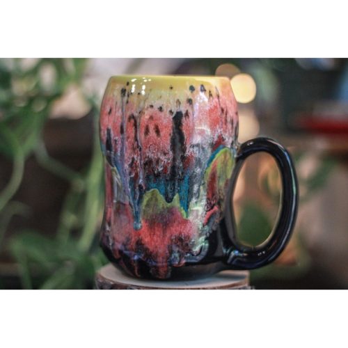 18-B Desert Rainbow Gourd Mug, 26 oz.