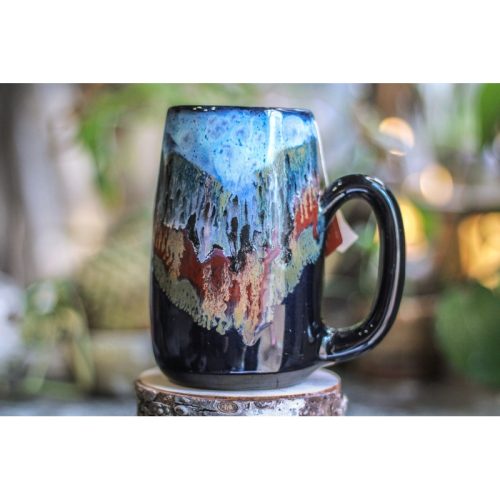 22-C Midnight Oasis Notched Mug, 24 oz.