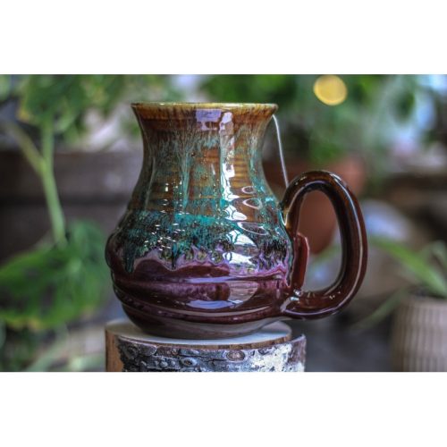23-D Aqua Falls Flared Notched Textured Mug, 22 oz.