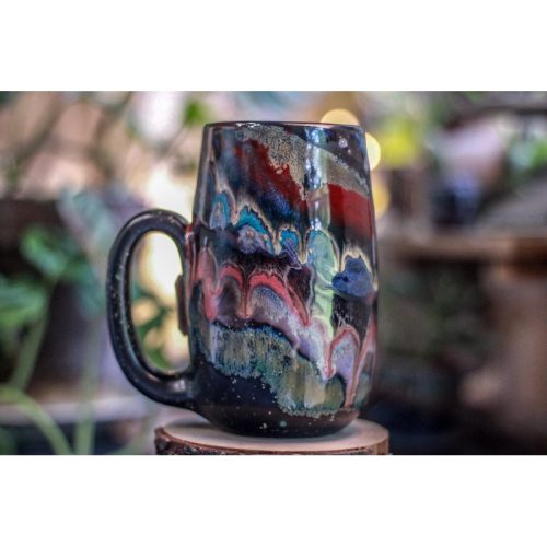 25-B Cosmic Grotto Notched Mug, 23 oz.
