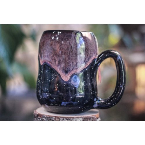 28-D Midnight Bliss Notched Gourd Mug, 25 oz.