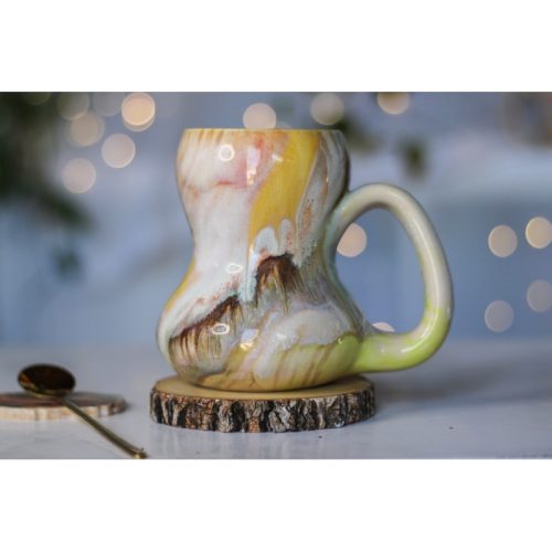 04-B Soft Earth Series PROTOTYPE Gourd Mug, 17 oz.