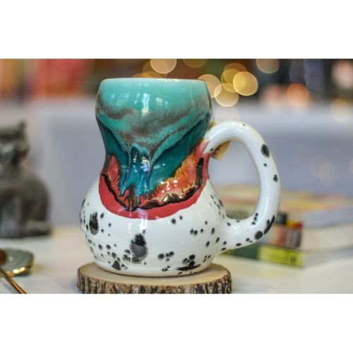 06-B Sonora Notched Acorn Gourd Mug, 24 oz.