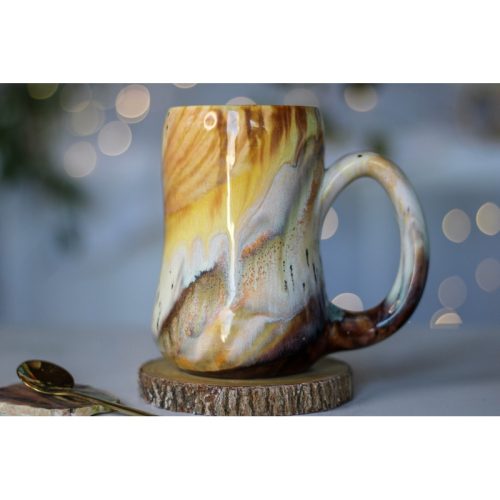 07-B Soft Earth Series PROTOTYPE Gourd Mug, 18 oz.