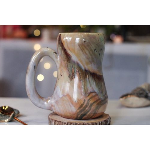 10-B Soft Earth Series PROTOTYPE Gourd Mug, 21 oz.