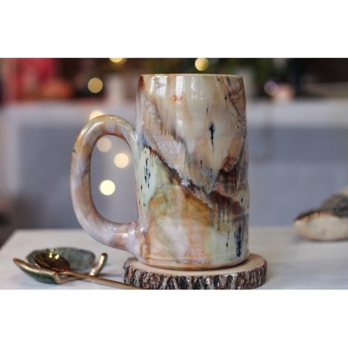11-B Soft Earth Series PROTOTYPE Textured Stein, 20 oz.