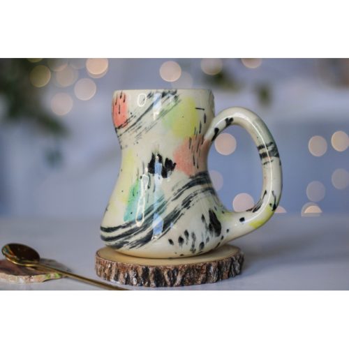 12-D Atomic Jazz Gourd Mug, 15 oz.