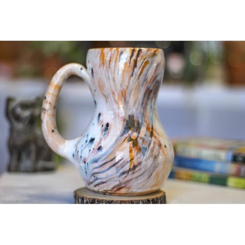 13-B Soft Earth Series PROTOTYPE Acorn Gourd Mug, 32 oz.
