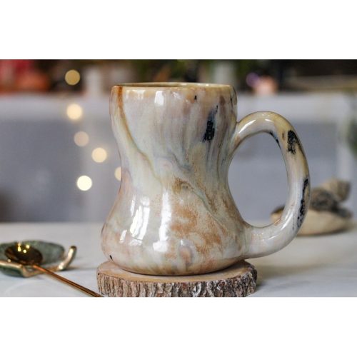 13-B Soft Earth Series PROTOTYPE Gourd Mug, 19 oz.