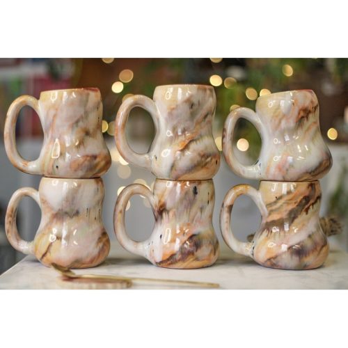 13-D Soft Earth Series PROTOTYPE Petite Gourd Mug, 10 oz. (This listing is for one mug)