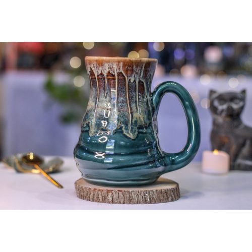 18-D New Wave Textured Acorn Mug, 19 oz.
