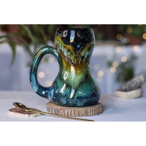 19-A Rocky Mountain Midnight Gourd Mug, 19 oz.