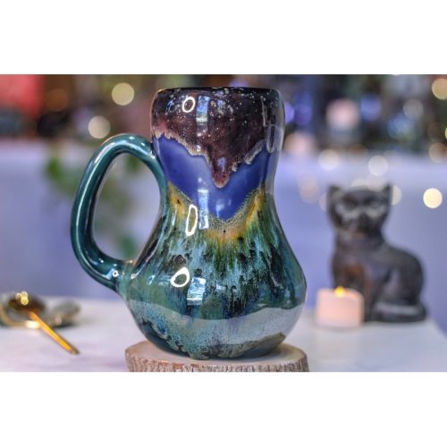 21-A Rocky Mountain Midnight Gourd Mug, 28 oz.