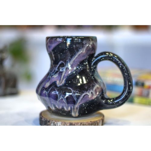 21 Cosmic Amethyst Grotto Acorn Gourd Mug, 23 oz.